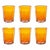 Zafferano Bei Tumbler Orange - Set of 6 For Sale
