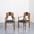 Pair of armchairs designed by j.j. Zijfers in amsterdam in 1928, within the context of the amsterdam school movement. made...