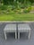 Mid-Century Modern Pair of Striped Square Ottomans in the Style of Billy Baldwin For Sale - Image 3 of 12