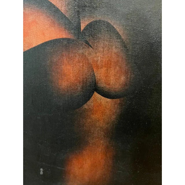 1970s 1970s Signed Art Deco Nude by John Montroue For Sale - Image 5 of 13