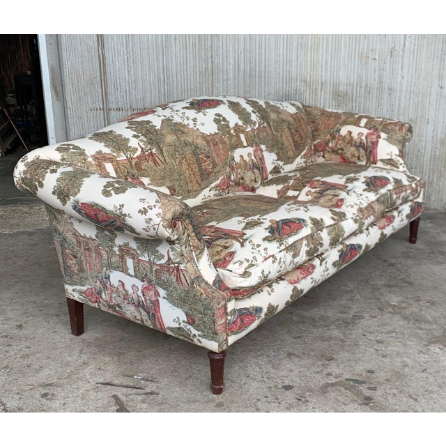 19th Century Pair of Antique Sofas in the Manner of Howard and Sons For Sale - Image 9 of 17