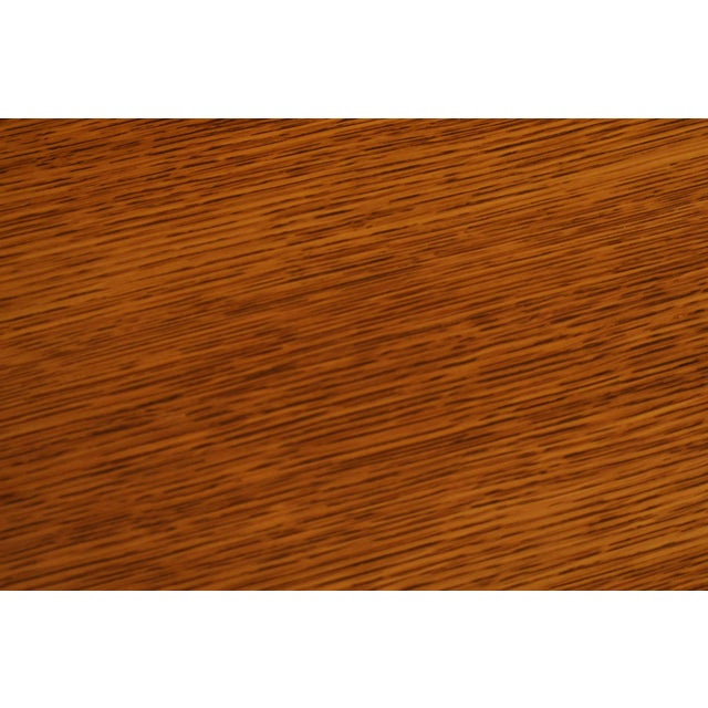 Stickley Mission Ellis Inlaid Round Oak Side Table For Sale - Image 12 of 18