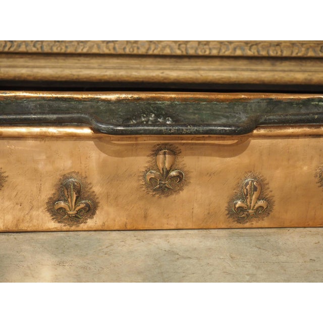 Circa 1900 French Double Lion Passant and Fleur De Lys Copper Poissonnière For Sale - Image 17 of 18