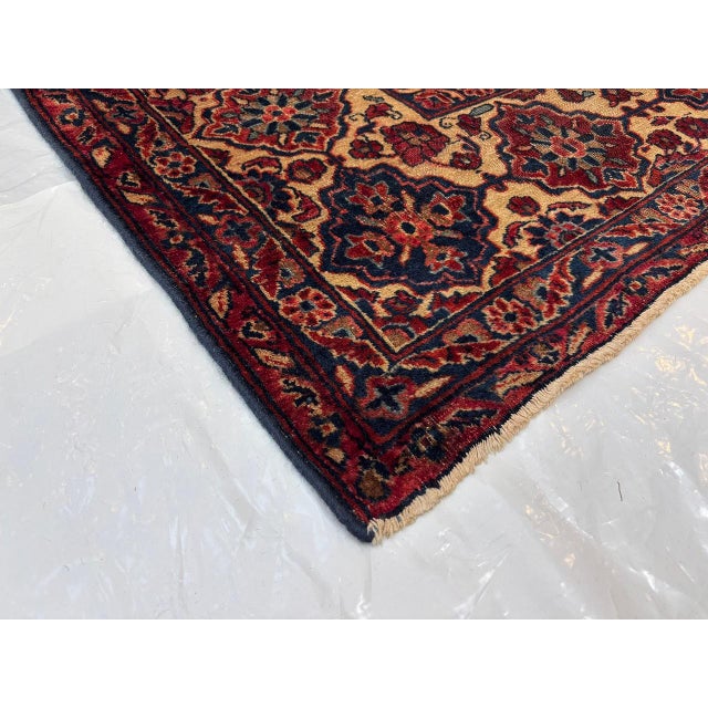 1940s Antique Persian Sarouk , 9' X 11'9" For Sale - Image 5 of 5