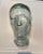 Vintage Glass Head/ Bust Statue For Sale - Image 4 of 7