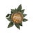 White Vintage Italian Gilt Tole Potted White Roses Floral / Flowers / Rose Floral Arrangement / Sculpture For Sale - Image 8 of 9