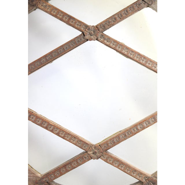 Wood Window With Diamond Flowerette For Sale - Image 6 of 10