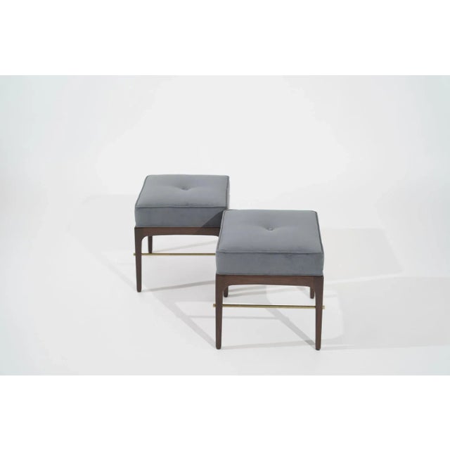 Linear Stools in Walnut Series 18 by Stamford Modern - a Pair For Sale In New York - Image 6 of 12