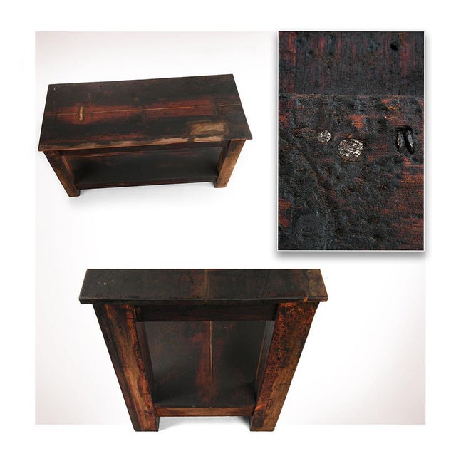 Dark Wood Table, in Very Good conditions. This piece is designed in the style of the selected designer and/or manufacturer