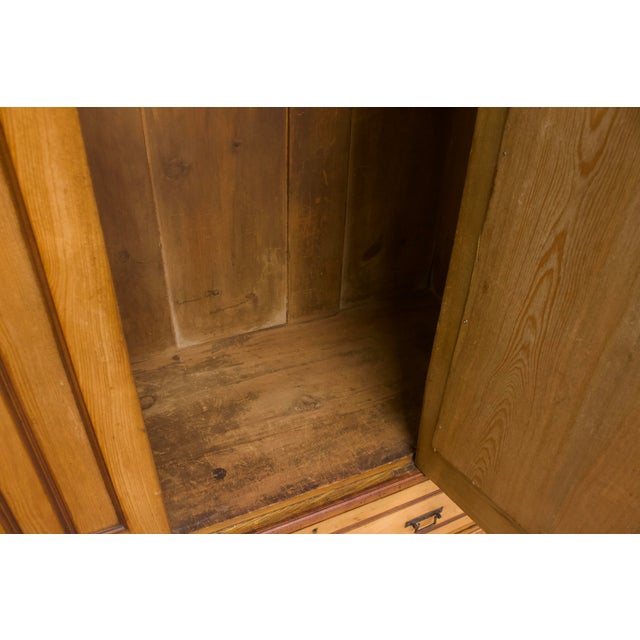 Antique Edwardian Ash Wardrobe, 1900s For Sale - Image 9 of 12