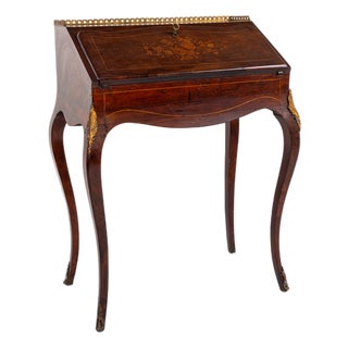 Vintage Secretaire in Oak For Sale