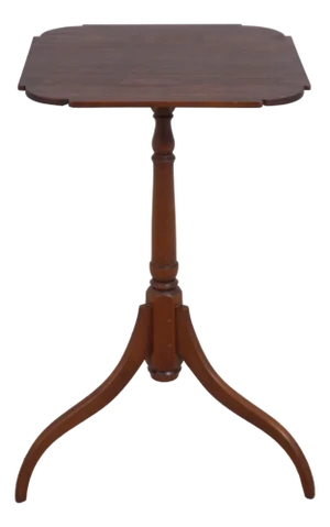 Eldred Wheeler Cherry Queen Anne Tea Table Candle Stand
