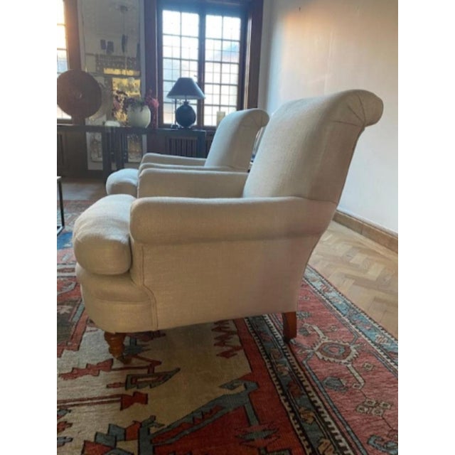 White Edwardian Armchairs, 1890s, Set of 2 For Sale - Image 8 of 9
