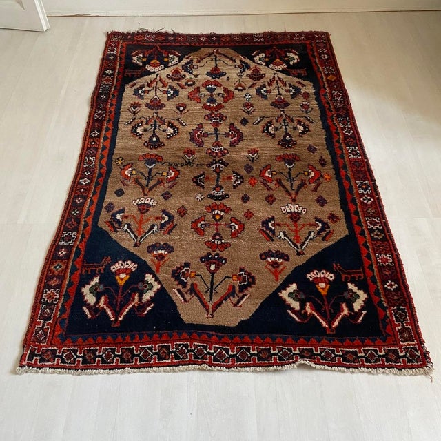 Middle Eastern Rug, 1940s For Sale - Image 6 of 6