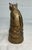 1920s Antique 1900's Ac Williams Hand Painted Cast Iron Gold Circus Cat Still Bank For Sale - Image 5 of 10