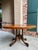 Antique English Center Breakfast Table Burl Walnut Tilt Top Inlaid Oval C1890 For Sale - Image 10 of 18