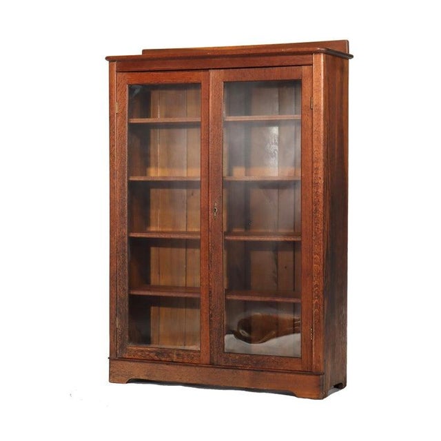 Arts & Crafts Arts & Crafts Larkin Oak 2-Door Bookcase C1920 For Sale - Image 3 of 18