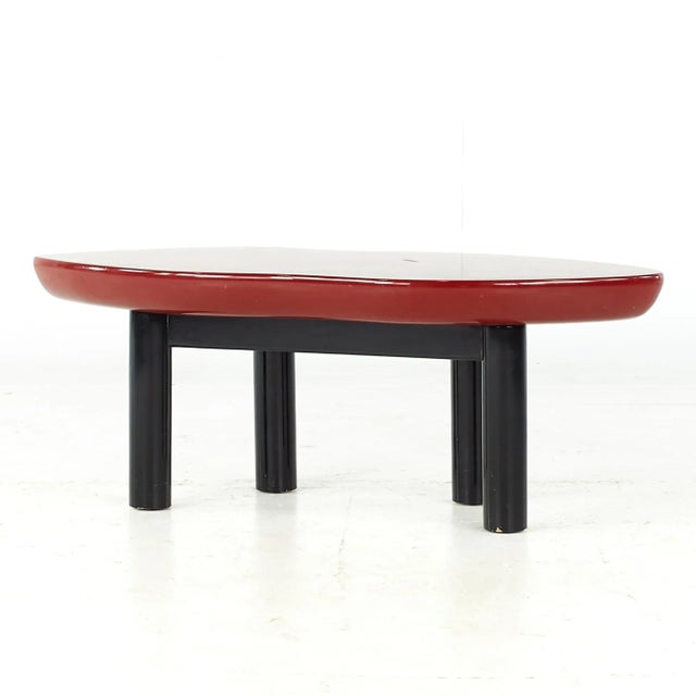 Red Jay Spectre Mid Century Joan Crawford Lips Coffee Table For Sale - Image 8 of 11