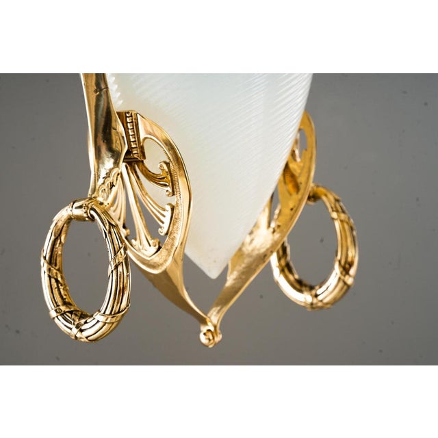 Metal Vintage Art Deco Ceiling Lamp, 1920s For Sale - Image 7 of 16