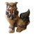 Vintage Hollywood Regency Chinese Foo Dog Ceramic Table Lamp Guardian Lion Chinoiserie For Sale