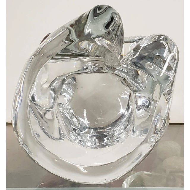 Vintage French Daum Crystal Sitting Bear Figurine For Sale In New Orleans - Image 6 of 7