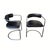 Pair of Bauhaus Armchairs, Chromed Steel and Black Leather, Modern Movement, 1970s – Switzerland Style: Bauhaus / Modern...
