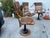 Antique Oak Courtroom Juror Chairs Set of 3 Cast Iron Base Early 1900s For Sale - Image 14 of 18