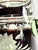Mid 20th Century Vintage Mid-Century Modern Bohemian Green Glass Pitcher Cut Flowers, Gold & Black Bands For Sale - Image 5 of 17