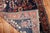 An authentic early 20th-century scatter size Persian Sarouk carpet with Classic medallion and border design on a crisp...