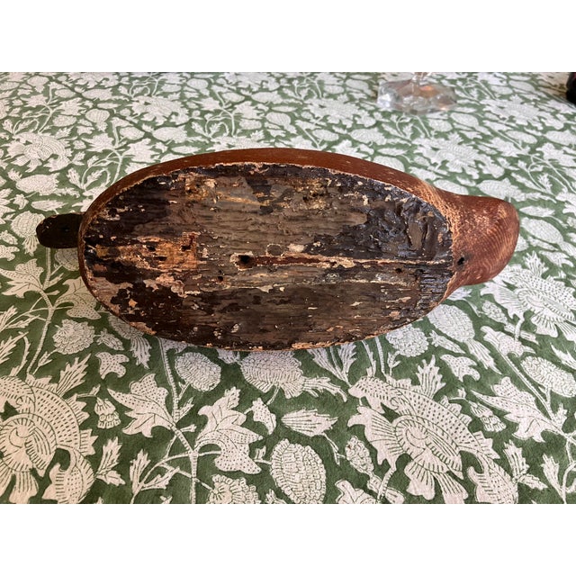 American Vintage Wooden Duck Decoy For Sale - Image 3 of 4