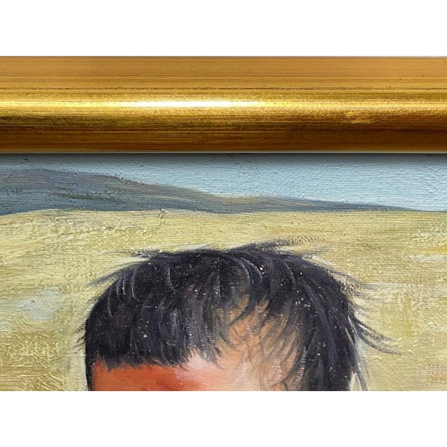 Chinese School Early 21st Century – Highland Child – Signed Oil Portrait, Possibly Lin Shusen For Sale - Image 10 of 14