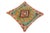Textile Shabby Chic Hand-Woven Turkish Kilim Throw Pillow For Sale - Image 7 of 8