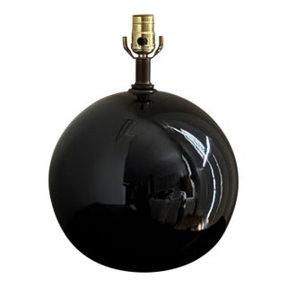 Vintage Art Deco Style Spherical Ceramic Table Lamp For Sale