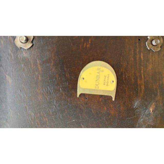 1960s Edward Wormley for Dunbar Sculptural Walnut Swivel Bar Stools in Mohair – Fully Restored Pair For Sale - Image 13 of 13