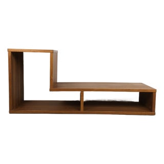 Danish Modern Teak Media Storage Entertainment Stand With Step Design For Sale