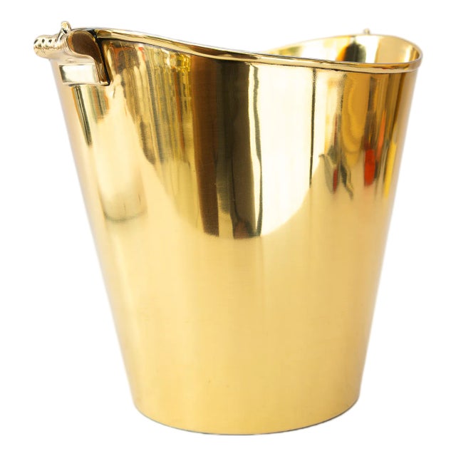 Art Deco Brass Champagne Bucket, Vienna, Austria, 1920s For Sale