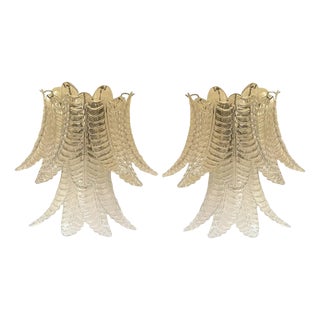 Transparent Felci Murano Glass Sconces by Simoeng, Set of 2 For Sale