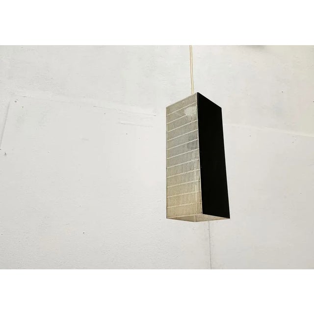 Mid-Century German Minimalist Perforated Metal Pendant Lamp, 1960s For Sale - Image 13 of 18