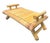 Mid-Century Modern Vintage MCM Bamboo Folding Portable Serving Tray For Sale - Image 3 of 11