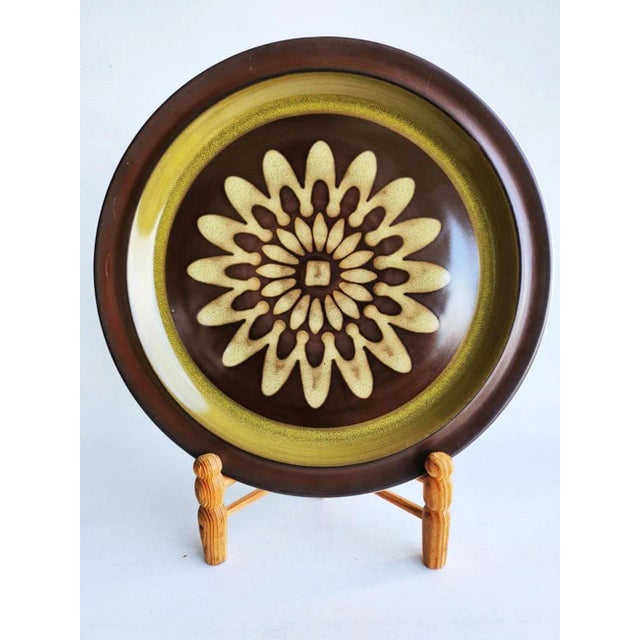 Vintage 12" Chop Plate Regency by Casual Ceram For Sale In Miami - Image 6 of 11
