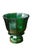 A modern interpretation of a time-honored shape, the Columbia Emerald Footed Vase is made of luminous emerald green glass....