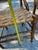 1970s Collection of Short Wooden Ladder Back Chairs- Set of 3 For Sale In Atlanta - Image 6 of 11