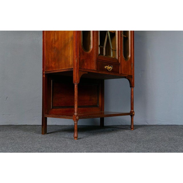 Wood Vinrage Brown Wooden Cabinet For Sale - Image 7 of 18