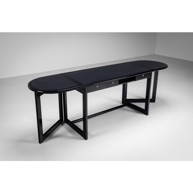 Drop Leaf Desk with Pamplona Chair by Augusto Savini for Pozzi, Italy, 1970s For Sale - Image 6 of 18