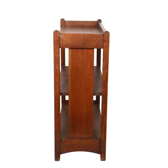 Wood Arts and Crafts Mission Bookshelf by Limberts C. 1910 For Sale - Image 7 of 17