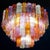 Mid-Century Multicolored Murano Glass Tronchi Chandelier, 1970s For Sale - Image 10 of 13