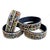 Late 20th Century Vintage Multi-Color Beaded African Arm Band Decorative Object For Sale - Image 5 of 6
