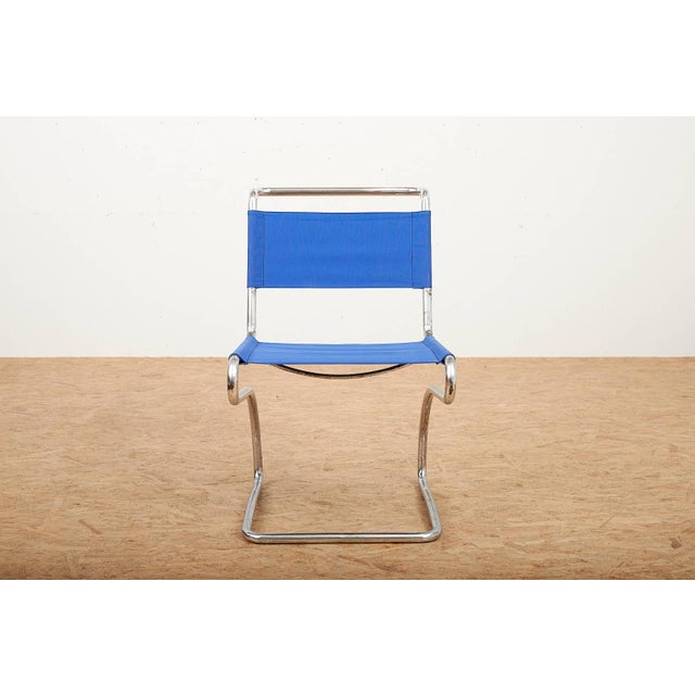Model H-79 Cantilever Chair in Chrome-Plated Tubular Steel and Fabric by Jindrich Halabala for Up Závody, 1931, in Good...