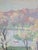 1940s Lester George Hornby 1940's Oil Painting Boston Public Garden Cityscape For Sale - Image 5 of 18