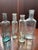 An expertly curated vignette of four authentic late 19th-century American patent medicine and apothecary bottles. This set...